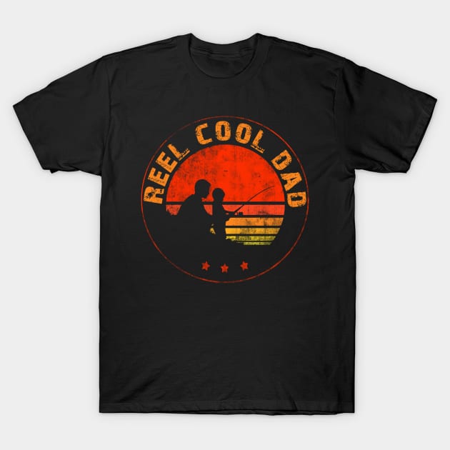 Reel Cool Dad Fishing Fathers Day Gift for Dad T-Shirt by Studio Hues